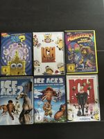 6 DVDs Kids (Spongebob, Ice Age, Minions, Madagascar usw.)