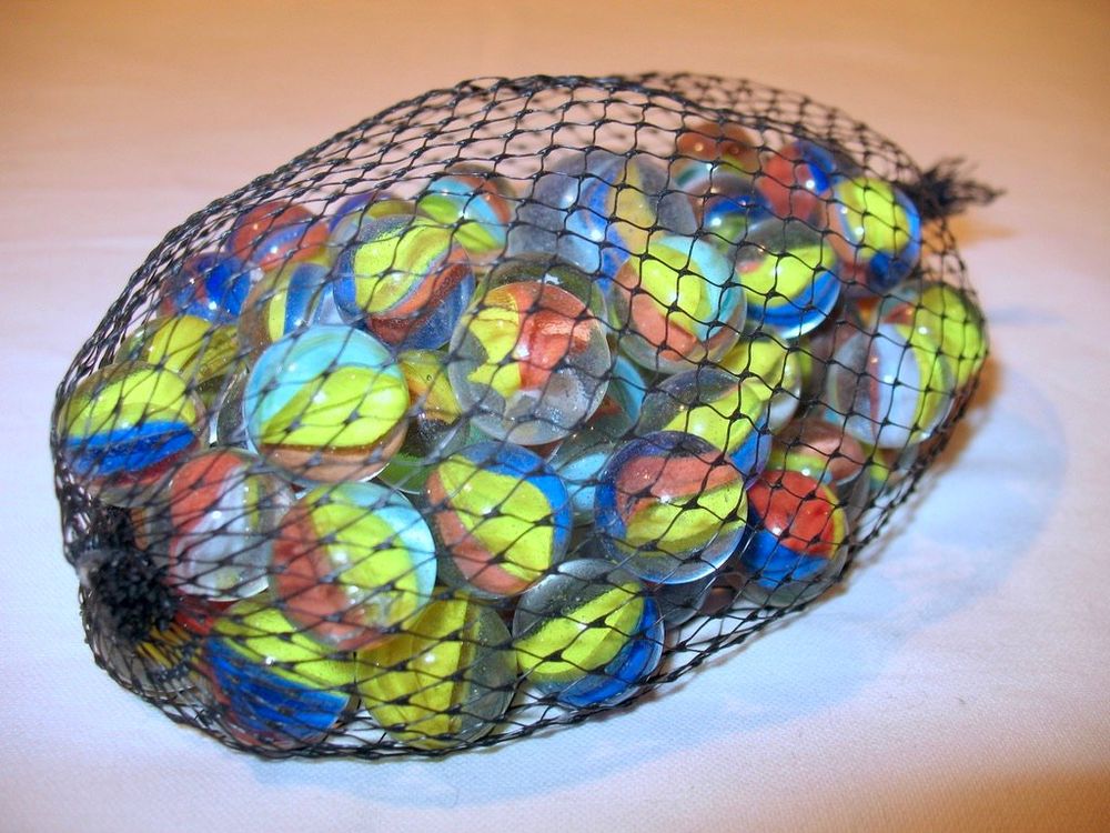 FORETOGO 12 Stück Glasmurmeln, 16 mm Murmeln Glas, Murmeln