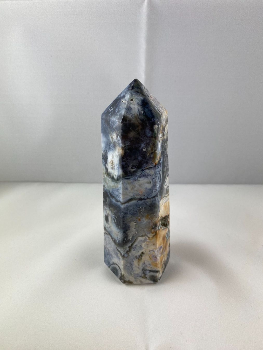 Minerali & Pietre curative: Ocean Jasper 5.1cm 4.3cm 14.5cm 495g – Usato da Schinznach Bad venduto da Prosperos 5