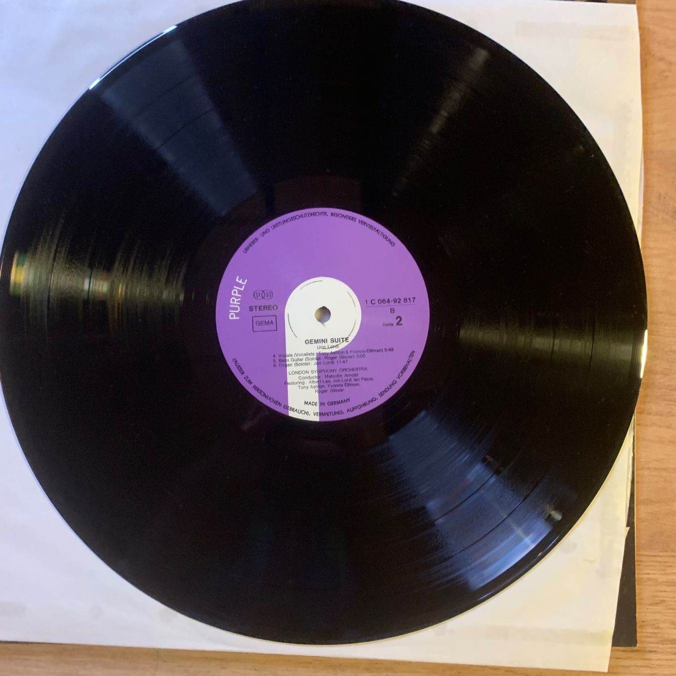 Dischi in vinile: JON LORD - GEMINI SUITE...OG GER 1971...VG+/VG++ – Usato da Gals venduto da Diskopat 3
