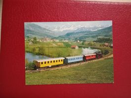 AK Bahn Bodensee Toggenburg Bahn Amor Express bei Nesslau