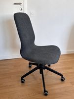 IKEA LÅNGFJÄLL Bürostuhl / Konferenzstuhl – dunkelgrau, höhe