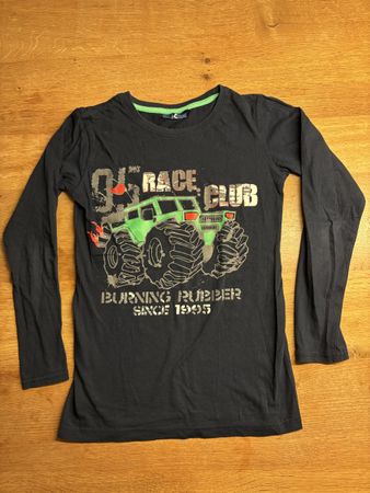 Longsleeve Autos, 146, schwarz