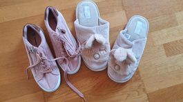 Schuhset Grösse 38 Halbschuhe und 41 Hausschuhe
