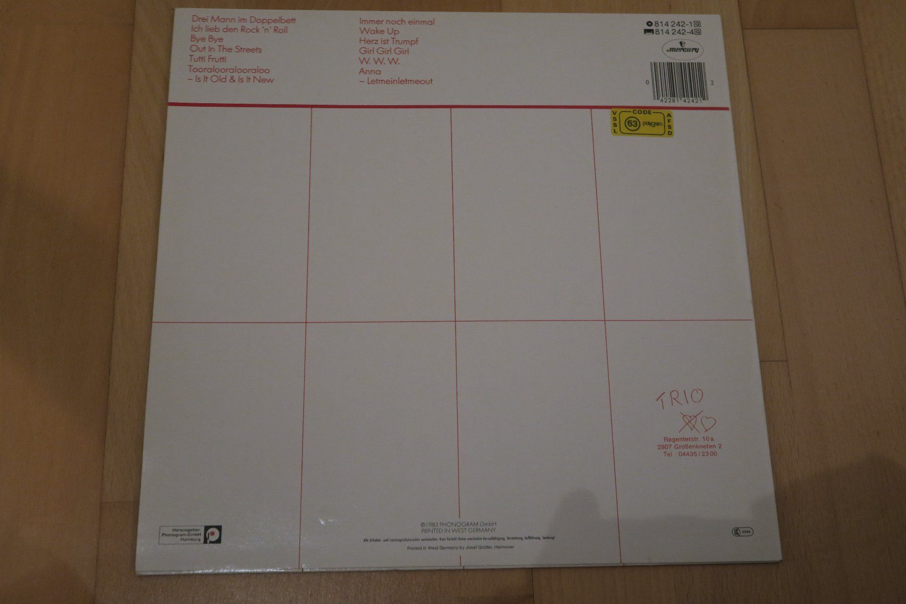 Dischi in vinile: Trio – Bye Bye – Usato da Thun venduto da Karibu70 1
