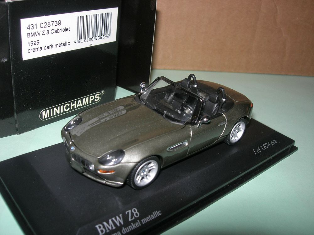 BMW Z8 1999 Vert Métal - Minichamps 1/43 - Miniature Collection - Occasion
