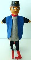 Kasperlitheater Wachmeister Alte Handpuppe