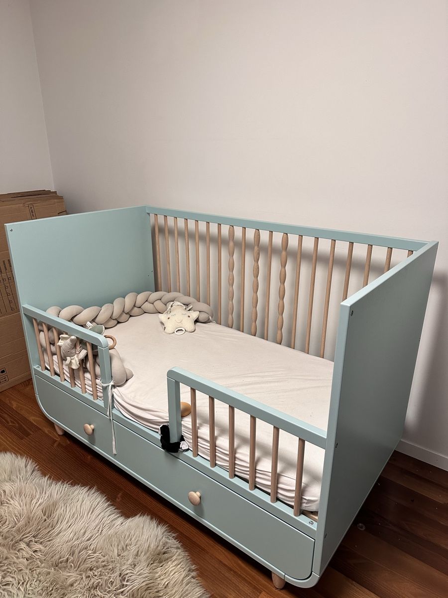 Lits: Ikea Myllra hellblau/mint kaum gebraucht  – D'occasion à St. Gallen par katheroni 1
