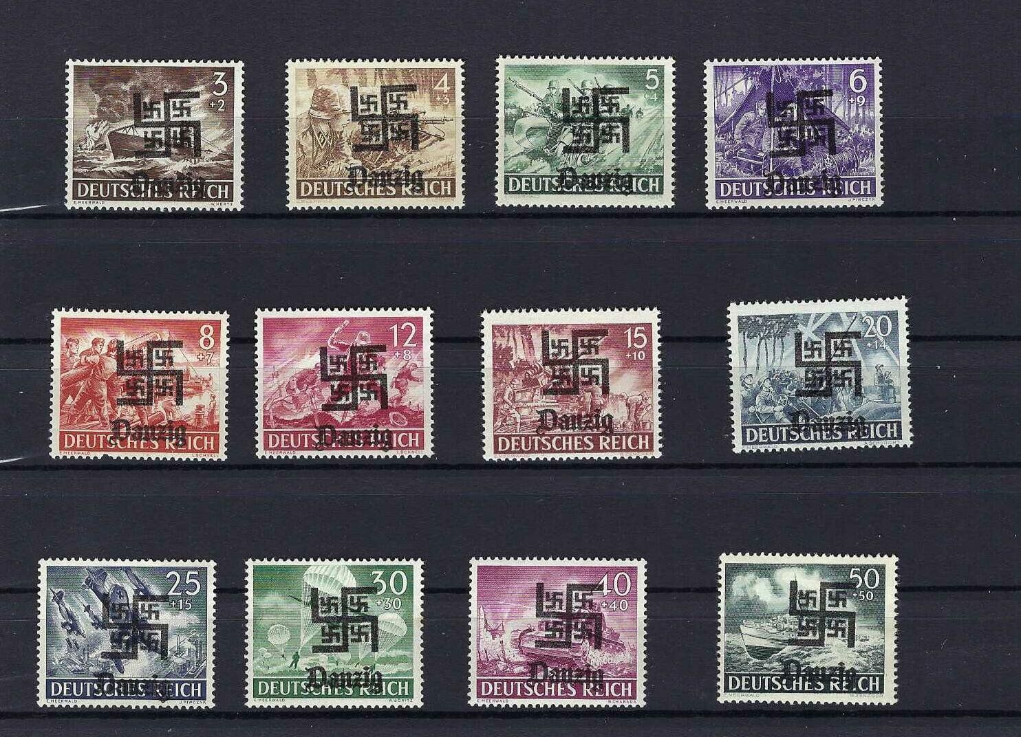 Alle Briefmarken: WKII Besetzung Danzig ** – Neu und originalverpackt aus Altstätten SG von Nandodax