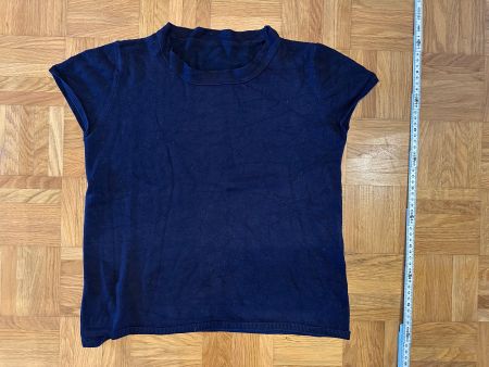Kurzarm Pullover dunkelblau