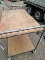 Praktische Transportkarre aus Holz & Metall, massiv