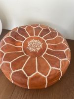 Leder Pouffe