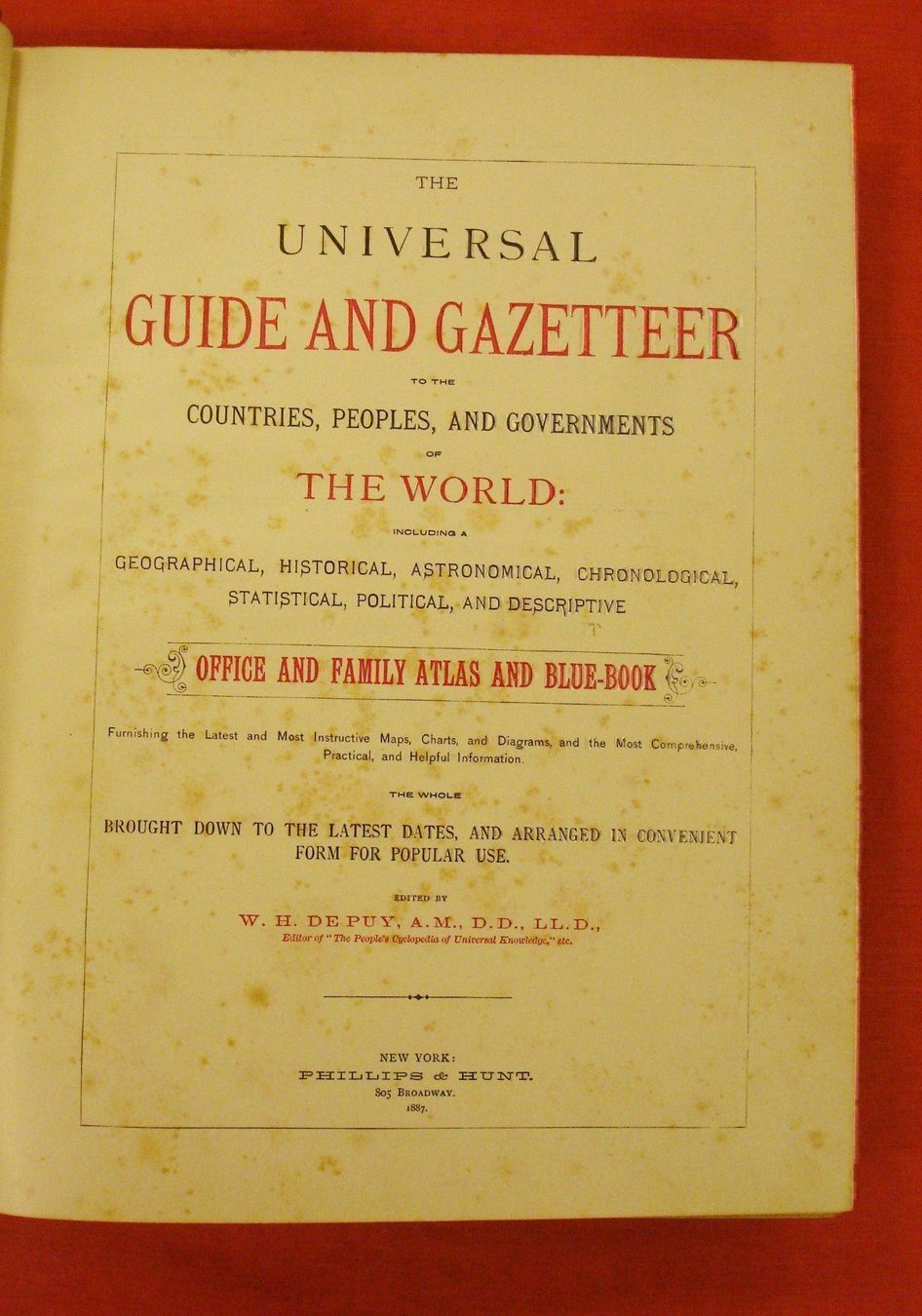 Libri: FAMILY ATLAS, 1887 – Usato da Grüningen venduto da Kartensammler 1