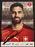 Eray Cömert Autogrammkarte signiert Nati Fussball Schweiz
