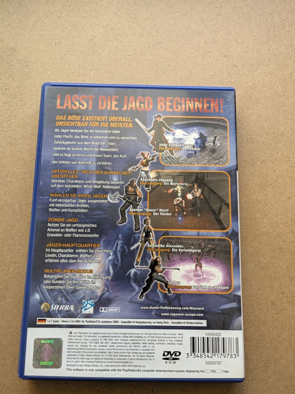 Jeux: Hunter The Reckoning Wayward PS2  – D'occasion à Chur par FreakofRarity 1