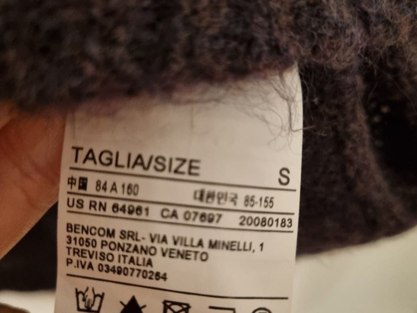 Benetton T-shirt: Benetton Woll Shirt Gr.S – Usato da thalwil venduto da Raishin720 3