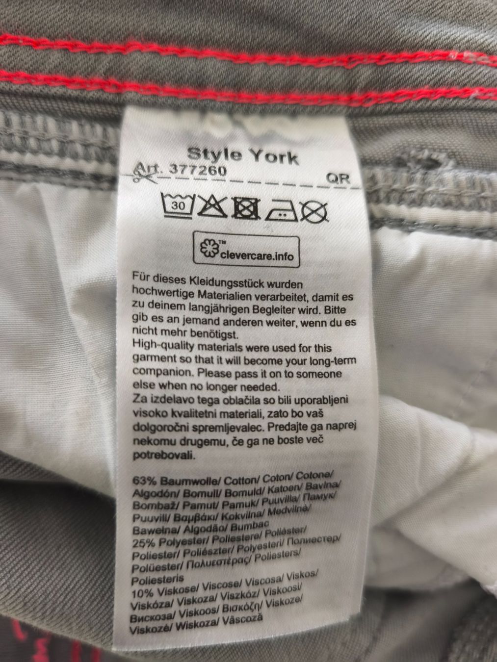 Cambio Jeans: Jeans STREET ONE, hellgrau, neu , elastisch Gr. D 34, – Nuovo e nell'imballaggio originale da Geroldswil venduto da AndiHighflyer 4