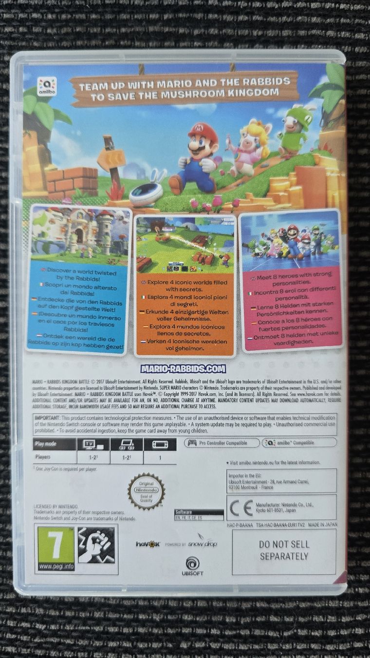Nintendo Spiele: Nintendo Switch - Mario + Rabbids Kingdom Battle – Gebraucht aus Remetschwil von Mausimami07 1