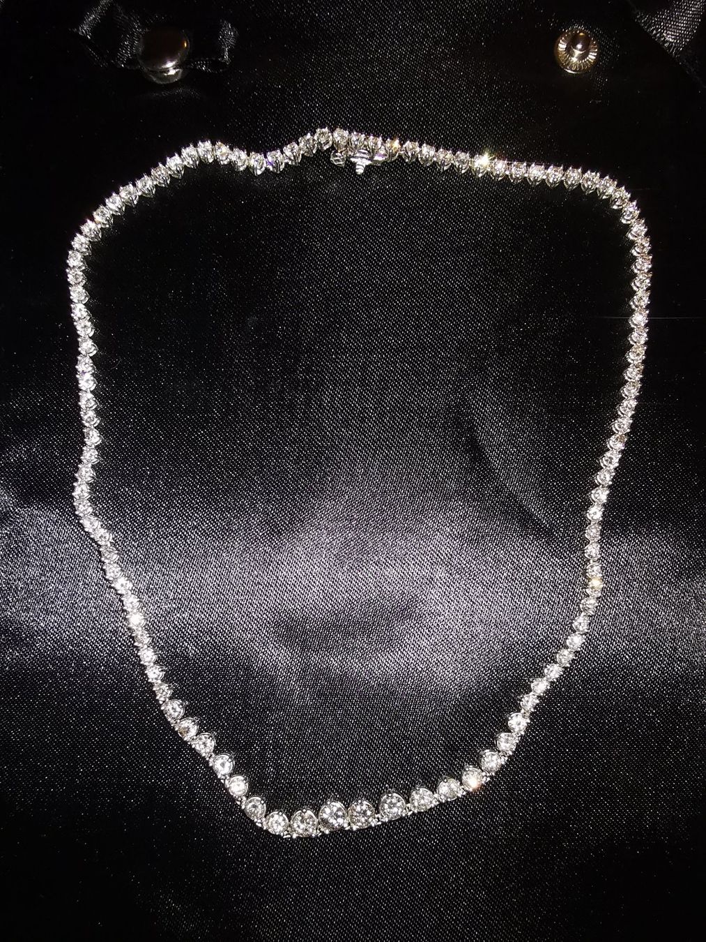 Catenine: Diamantcollier Platin – Nuovo (secondo la descrizione) da Huttwil venduto da heinzdaniel63 4