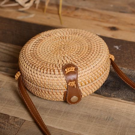 📌 NEU Bali Rattan Handtasche