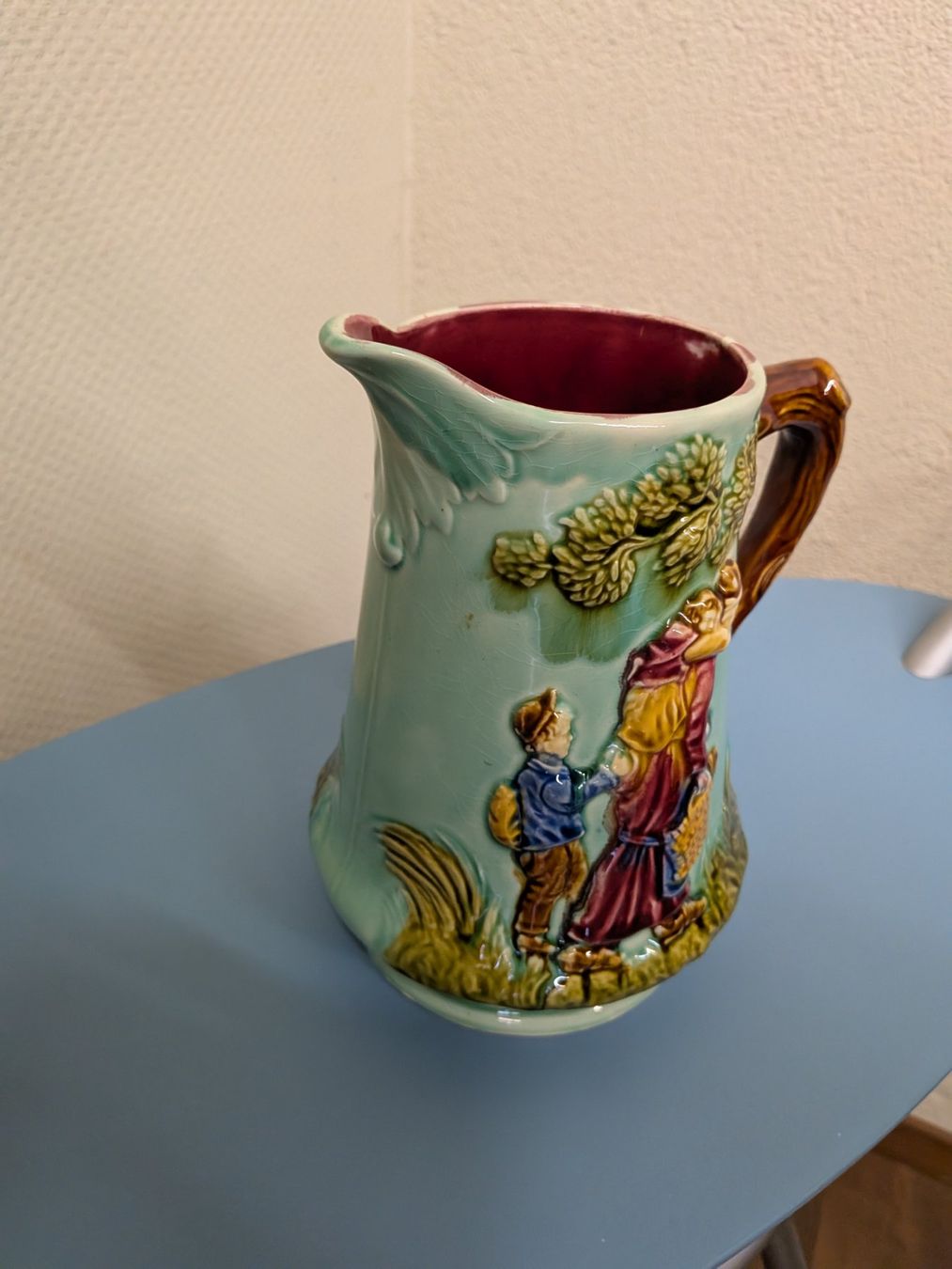 Caraffe: Antiker Krug Faience Keramik – Usato da Emmen venduto da Brockofsky 1