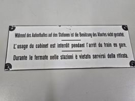 Original Emailschild der SBB