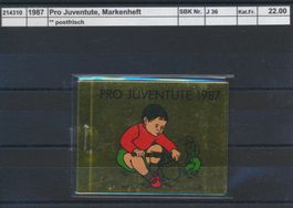 1987 Pro Juventute, Markenheftchen, ** postfrisch