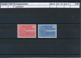 1957 Europamarken, ** postfrisch
