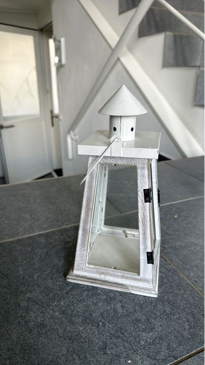 Lanternes: Windlicht Laterne Shabby weiss – D'occasion à Ebikon par Vaniba20