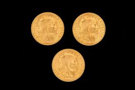 3 Pieces or 20 Francs Or 1910 - 20 Franken Goldmünze