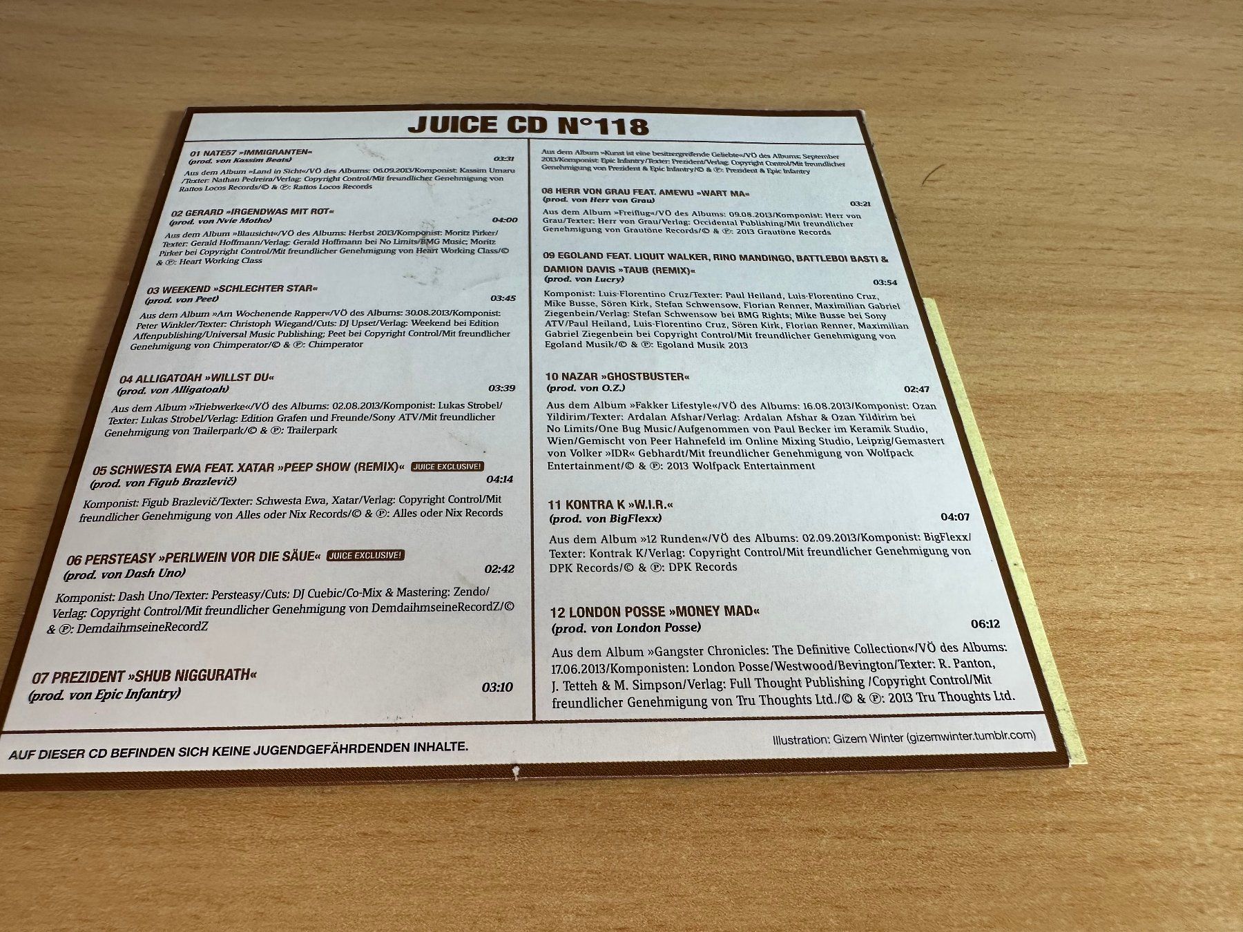 CD: Various – Juice CD 118 – Usato da Rikon im Tösstal venduto da Alpenmutz 1
