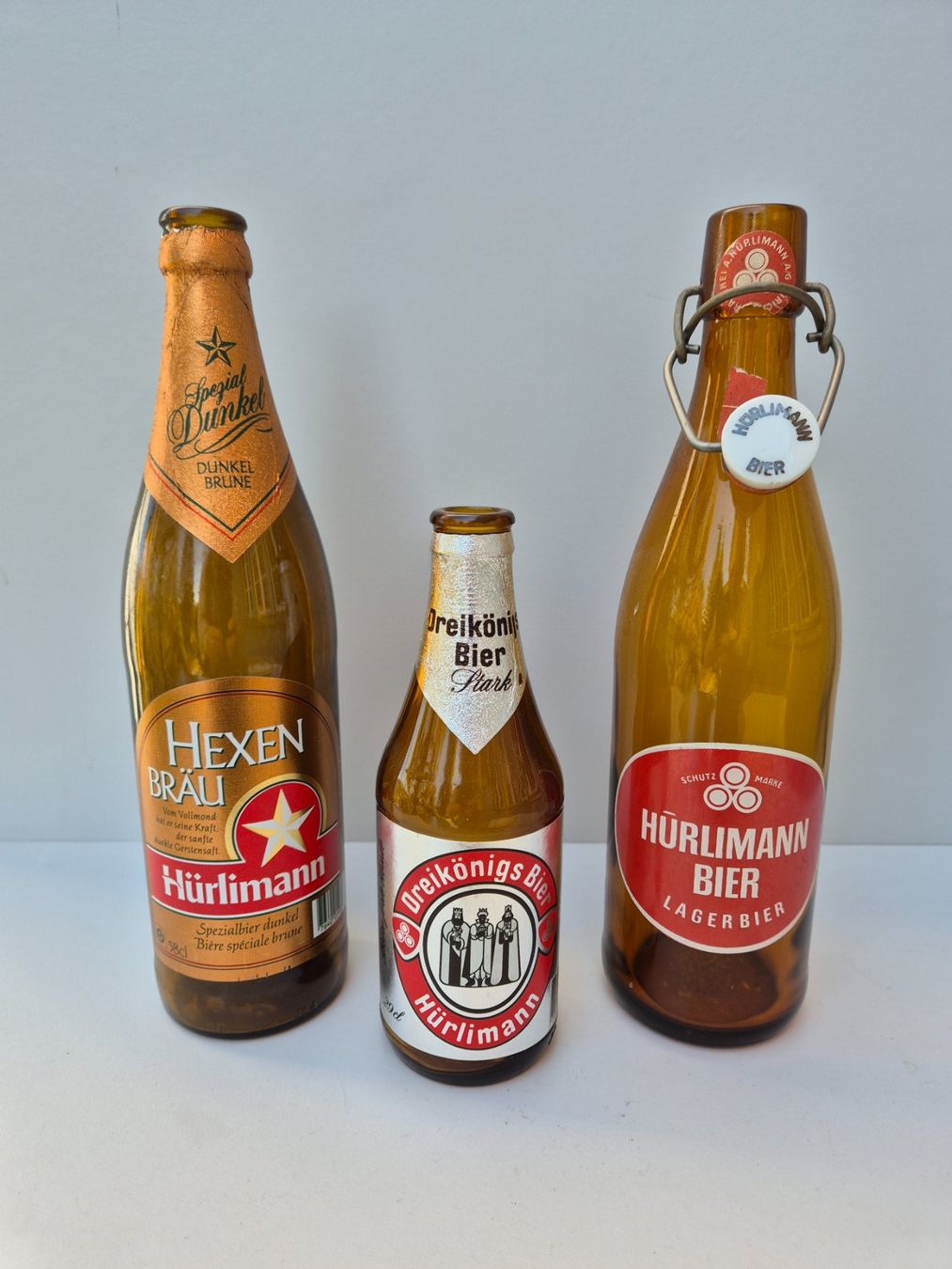 Hürlimann Gläser, Krüge & Flaschen: Bier Brauerei Hürlimann Flaschen – Gebraucht aus St.Gallen von Stocken64