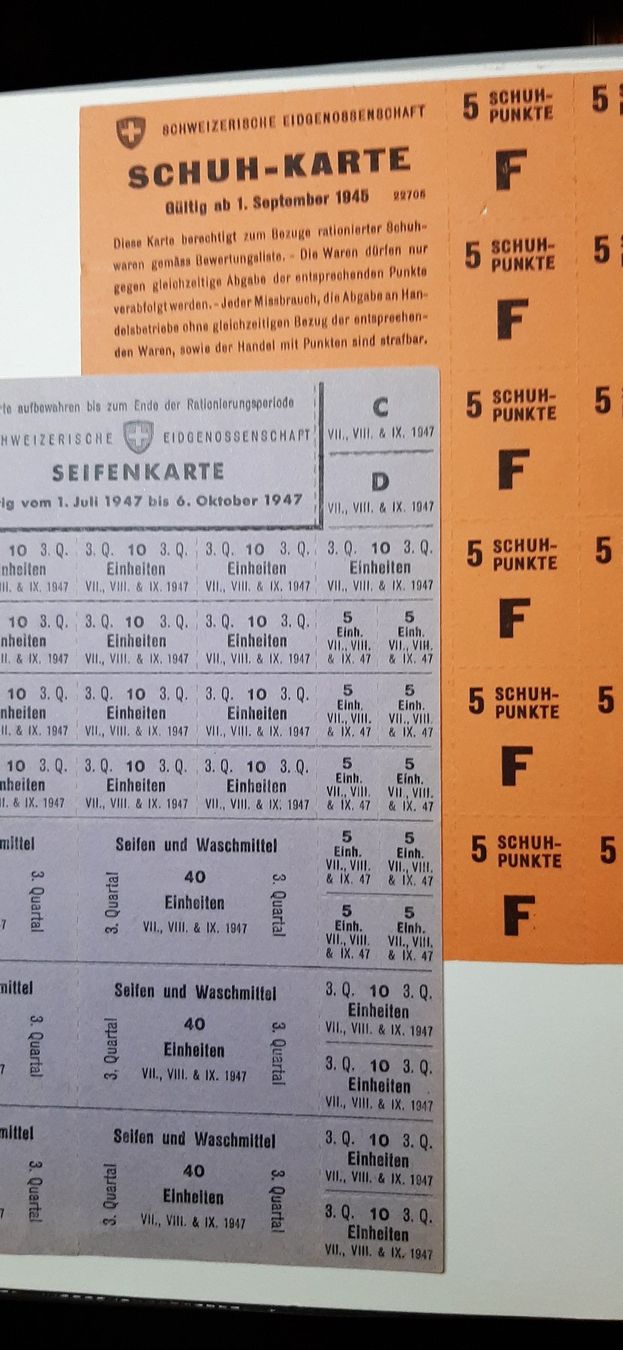 Bogenschiessen: Rationierungs-Marken 1947 seltener Fund – Neu (gemäss Beschreibung) aus Meggen von ebu_t9xx