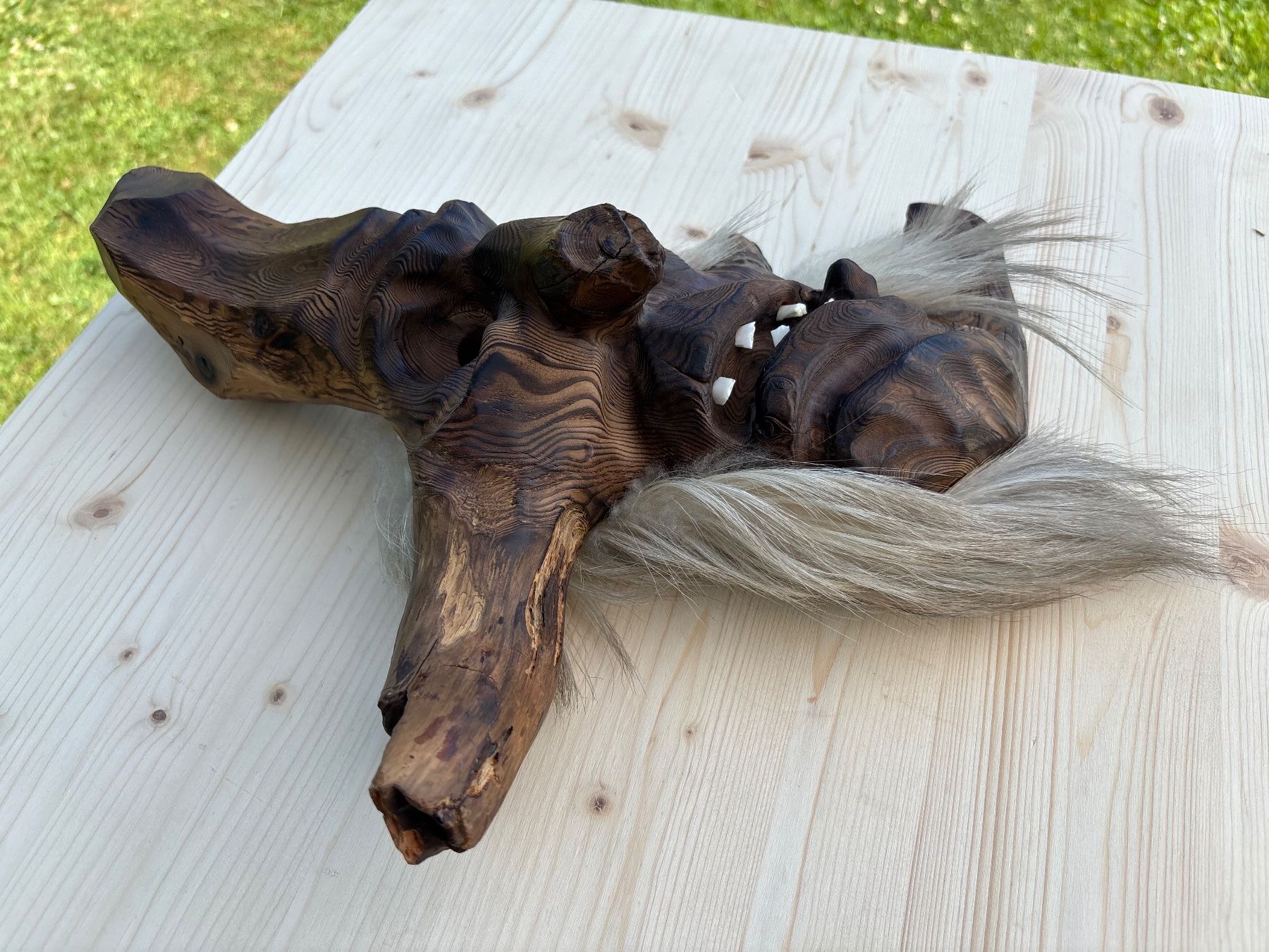 Altro in Antiquarato & Arte: schöne alte Walliser Holzmaske – Usato da Feldbach venduto da Olive1 2