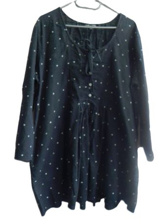Gudrun Sjöden L ca. Gr. 40 sMasse Tunika od. Kleid  Pünktli
