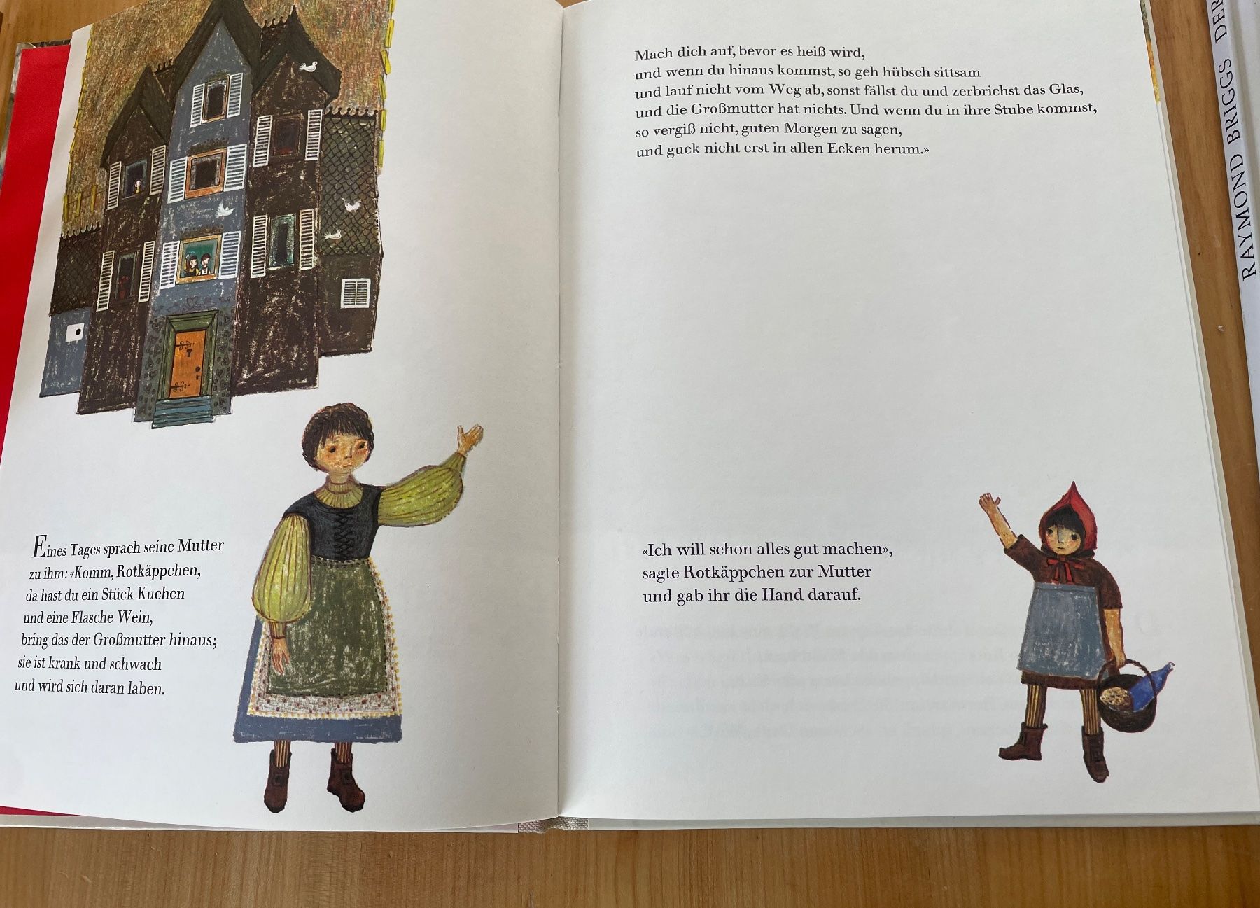 Libri: 2 grössere, wunderschöne Bilderbücher, Rotkäppchen, der Bär – Usato da Zuerich venduto da poeteterli 1