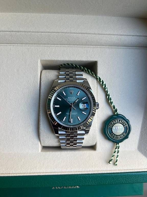 Uhren: Rolex Dayjust 41 - Green - Neuve  – Neu und originalverpackt aus Chavannes-Renens von rom_6kpw 4