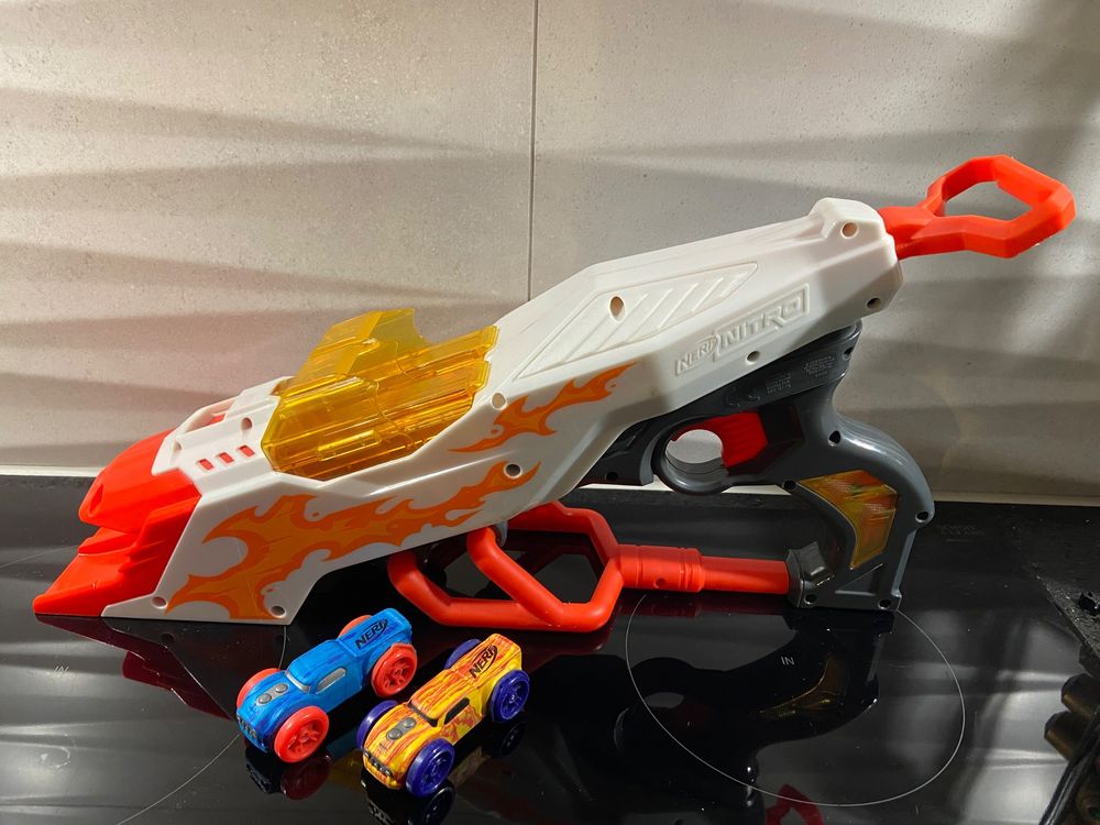 NERF Nitro - 6 Pièces - Voitures En Mousse Adaptées Au Nerf Nitro Longshot Smash Jouets De Tir