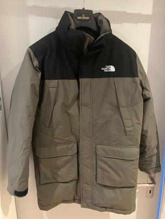 Winter-Daunenjacke North Face schwarz-braun