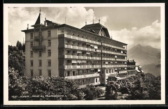 Cartoline postali: AK Leysin, Hotel du Chamossaire – Usato da Berlin venduto da bartko-reher