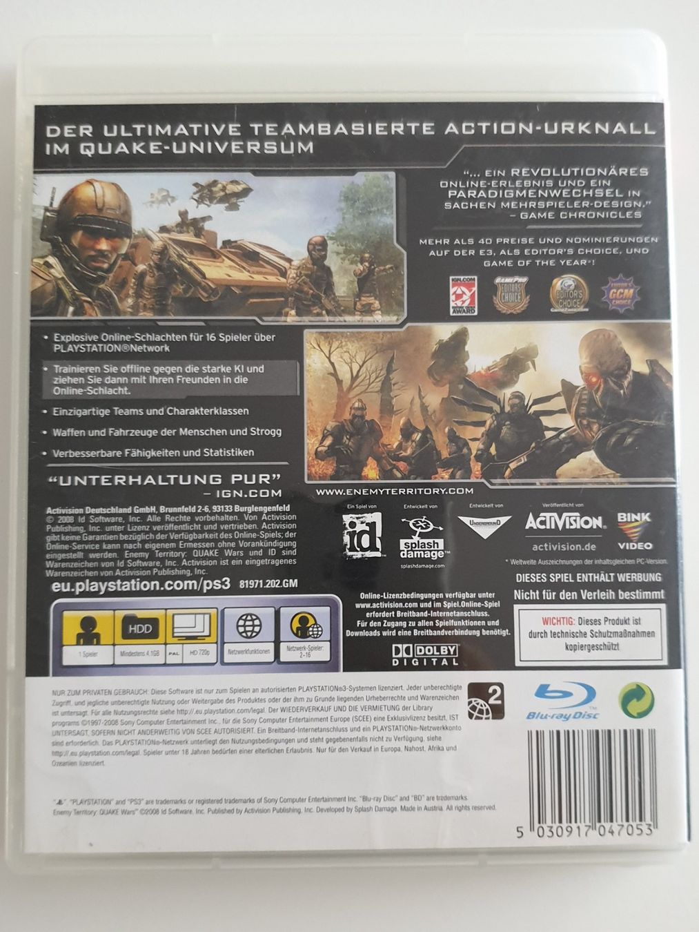 Giochi: Quake Wars: Enemy Territory (PS3) – Usato da Zürich venduto da pau_y8mv 1