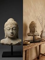 Massiver Stein Buddha