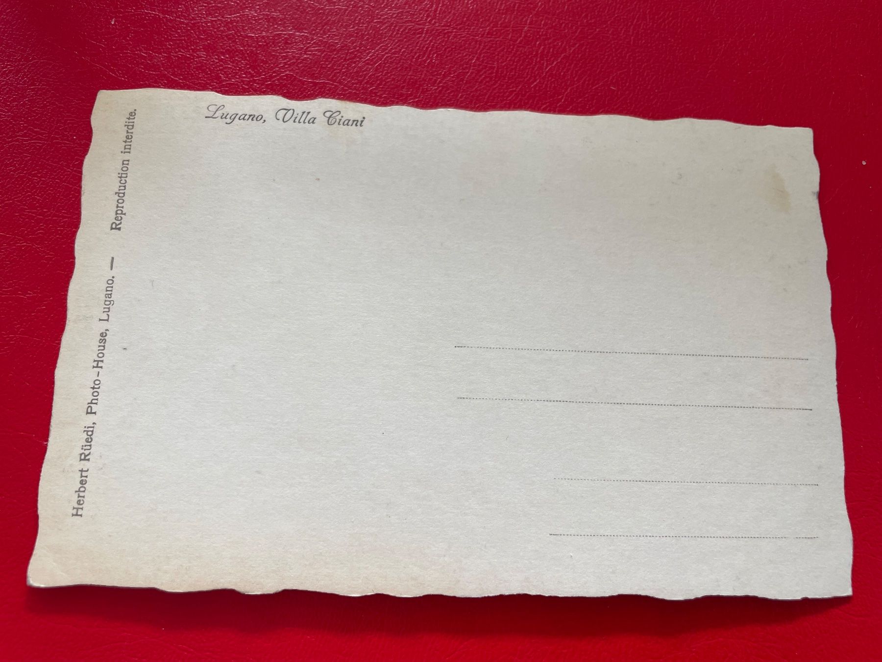 Cartoline postali: Lugano, Villa Ciani – Usato da St-Légier-Chiésaz venduto da Theo006 1