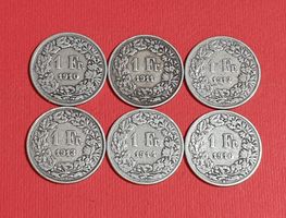 1 Franken 1910,1911,1912,1913,1914,1916 „Silber“