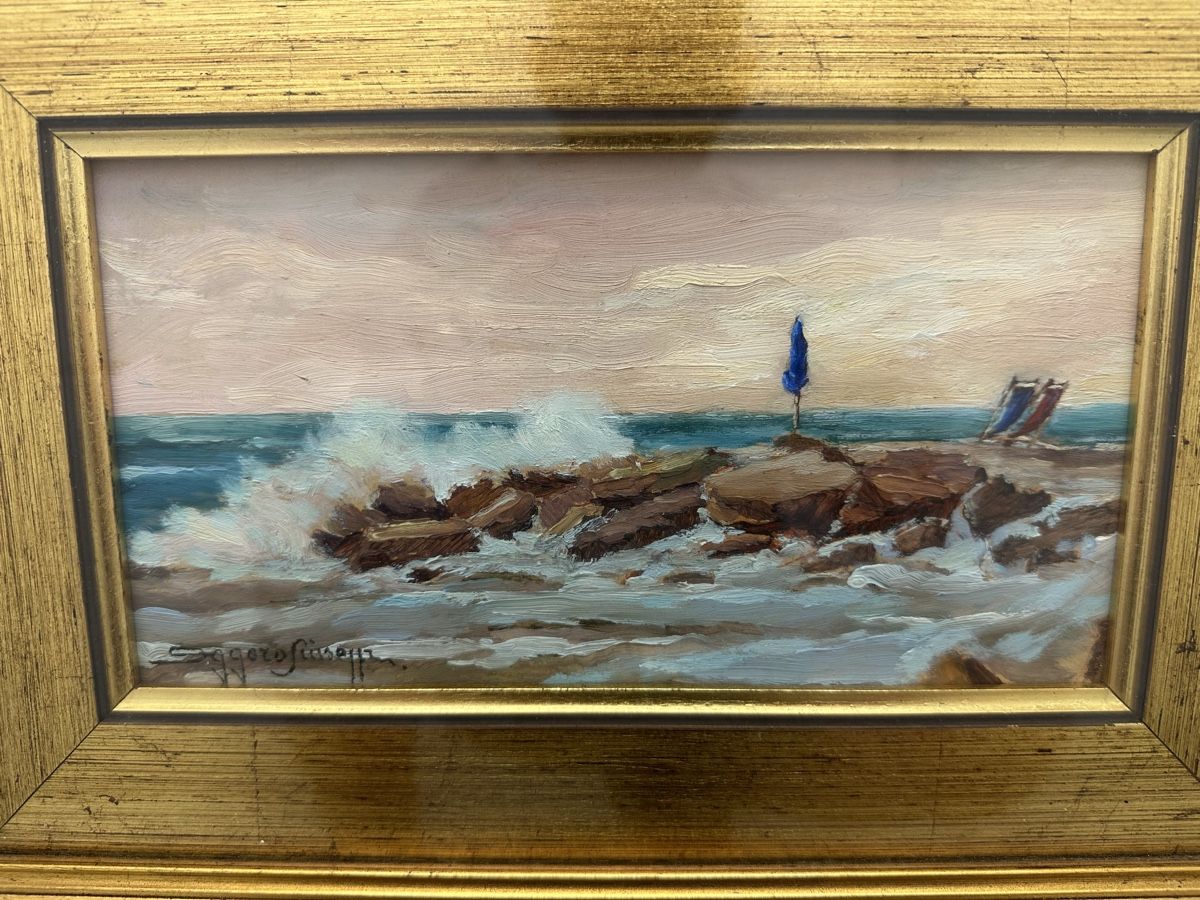 Dipinti: Original Ölgemälde "Mare" von Aggero Giuseppe Torino. – Usato da Ebikon venduto da Gaenggeliwaar 1