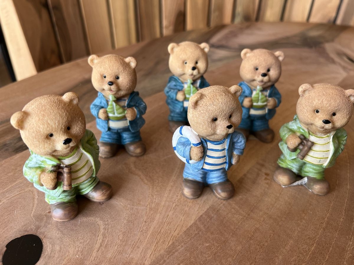 Tutte le decorazioni: 9 Bären Figuren Sommerliche Deko – Usato da Derendingen venduto da Laubfleckerli 3