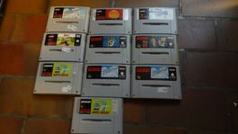 10 Super Nintendo Games (aus meiner Geschäftsauflösung)