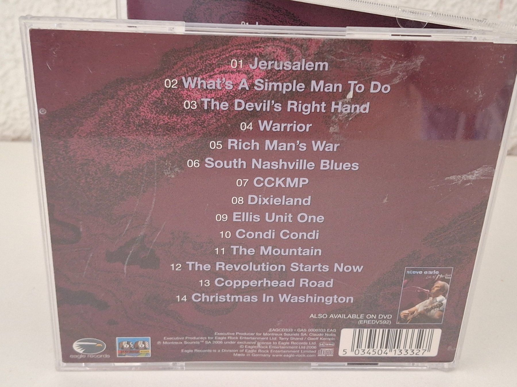 CD: CD Steve Earle - Live at Montreux – Usato da Aarberg venduto da Jackup1 1
