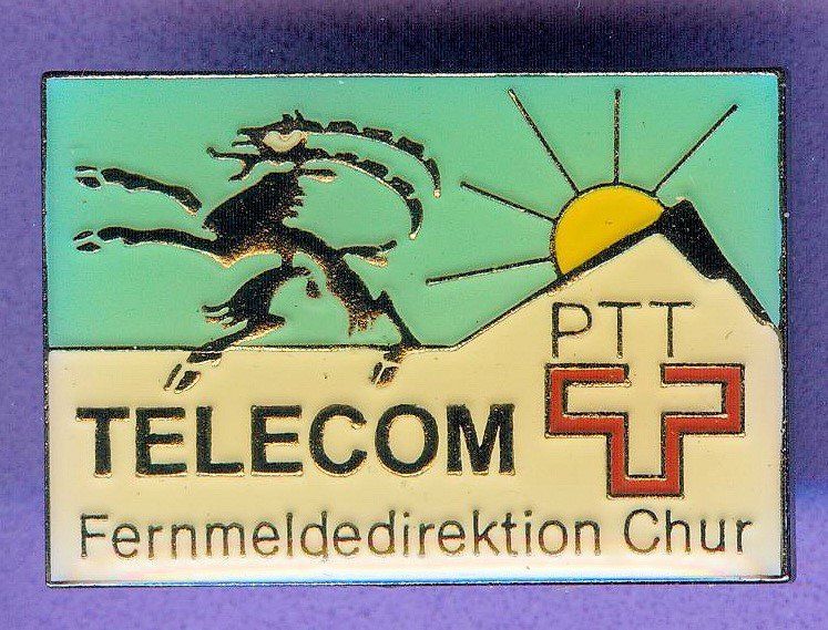 Placchette & Badge: PTT   TELECOM  Fernmeldedirektion Chur – Usato da Winterthur venduto da Sammleroase