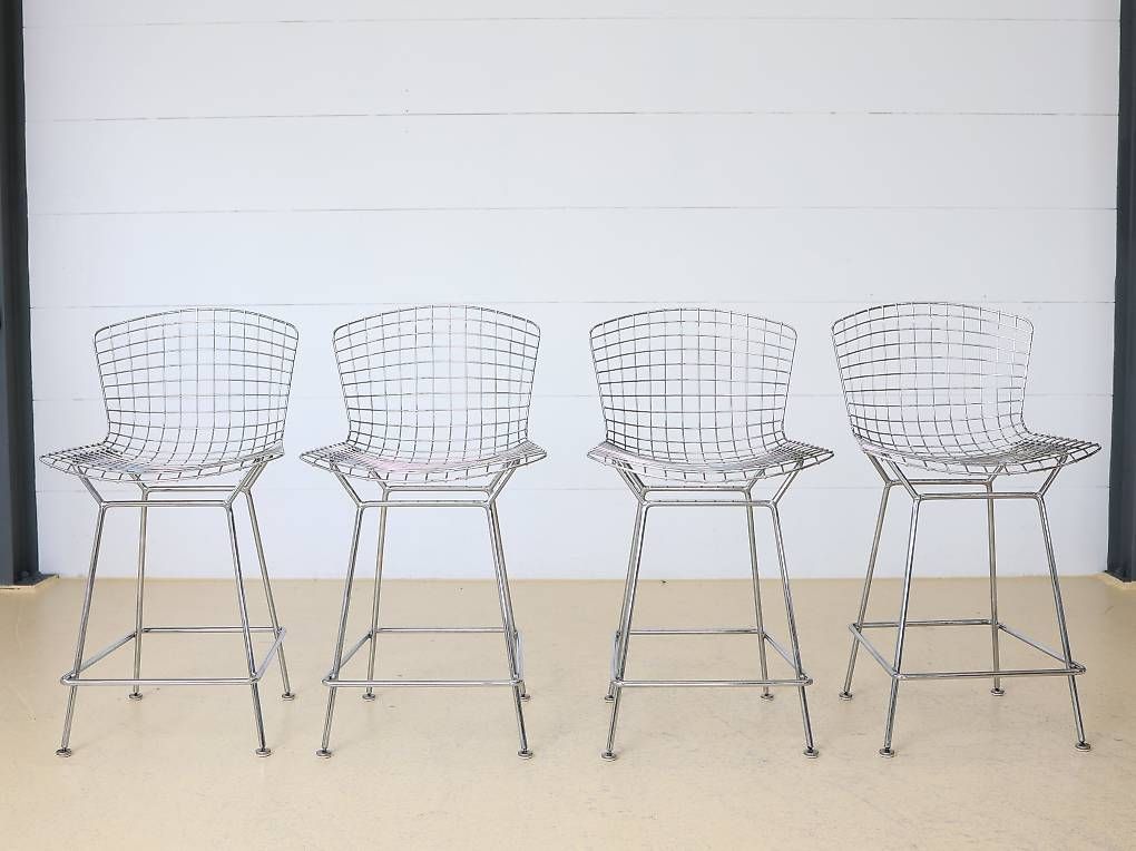 Knoll Sedie: Bertoia Counter Stool von Knoll | Chrom 4er-Set – Usato da Meinisberg venduto da atelier_TILIJA 9